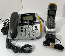 Uniden Loud & Clear Dect 6.0 D2998 Silver Black Desktop Phone + Handheld ☎️