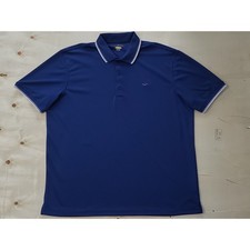 Greg Norman Play Dry Moisture Wicking Blue XXL Men's Polo Golf Shirt 