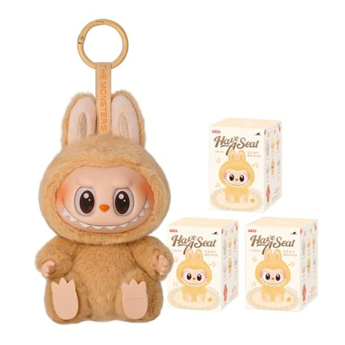ぬいぐるみ LABUBU HAVE A SEAT Assorted box SEALED POP NOW:THE MONSTERS - Have a Seat Vinyl Plush Blind Box