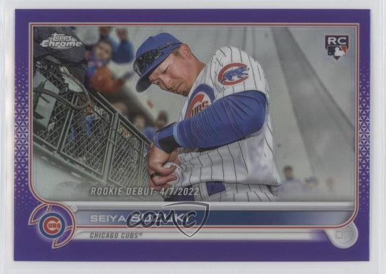2022 Topps Chrome Update Seiya Suzuki Purple Refractor Rookie RC USC144