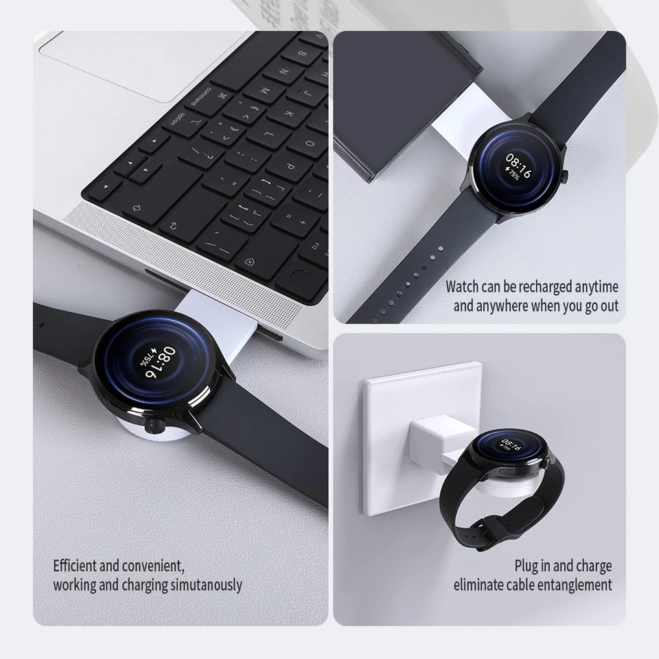 Cargador de Reloj Inteligente Portátil para Xiaomi S1 Pro USB-C / Type-C - Image 4 of 4