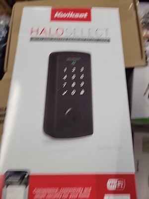 Kwikset Halo Select Wi Fi Thread Matter Keypad Smart Lock Matte Black