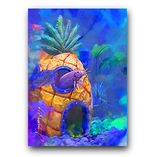 Gold Dojo Loach #3 Art Card Limited 19/50 Edward Vela Signed (Animals Ocean)