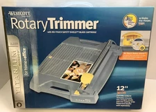 Westcott Rotary Trimmer, Titanium Bonded, 12" Cutting Surface