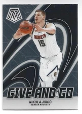Nikola Jokic 2023-24 Panini Mosaic Give and Go Mosaic Prizm #6