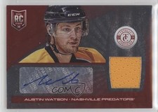 2013 Totally Certified Rookie Platinum Red Jerseys 39/50 Austin Watson Auto 4p5