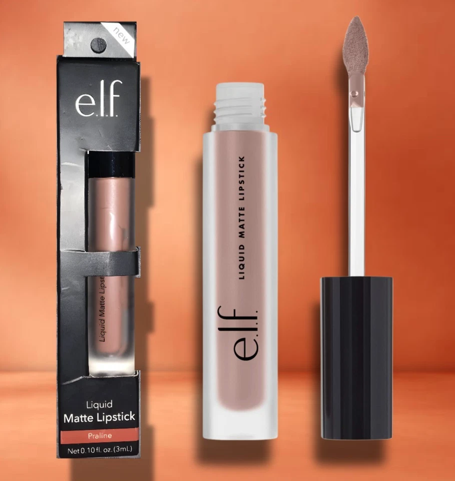 E.l.f. Liquid Matte Lipstick Praline 81166 .10 fl oz. Vitamin Enriched Lip Color - Image 2 of 4