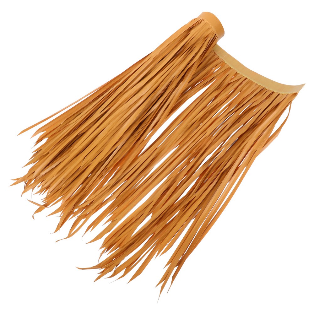 2PCS Artificial Thatch Tile Fake Straw Roof Grass for Patio Decor