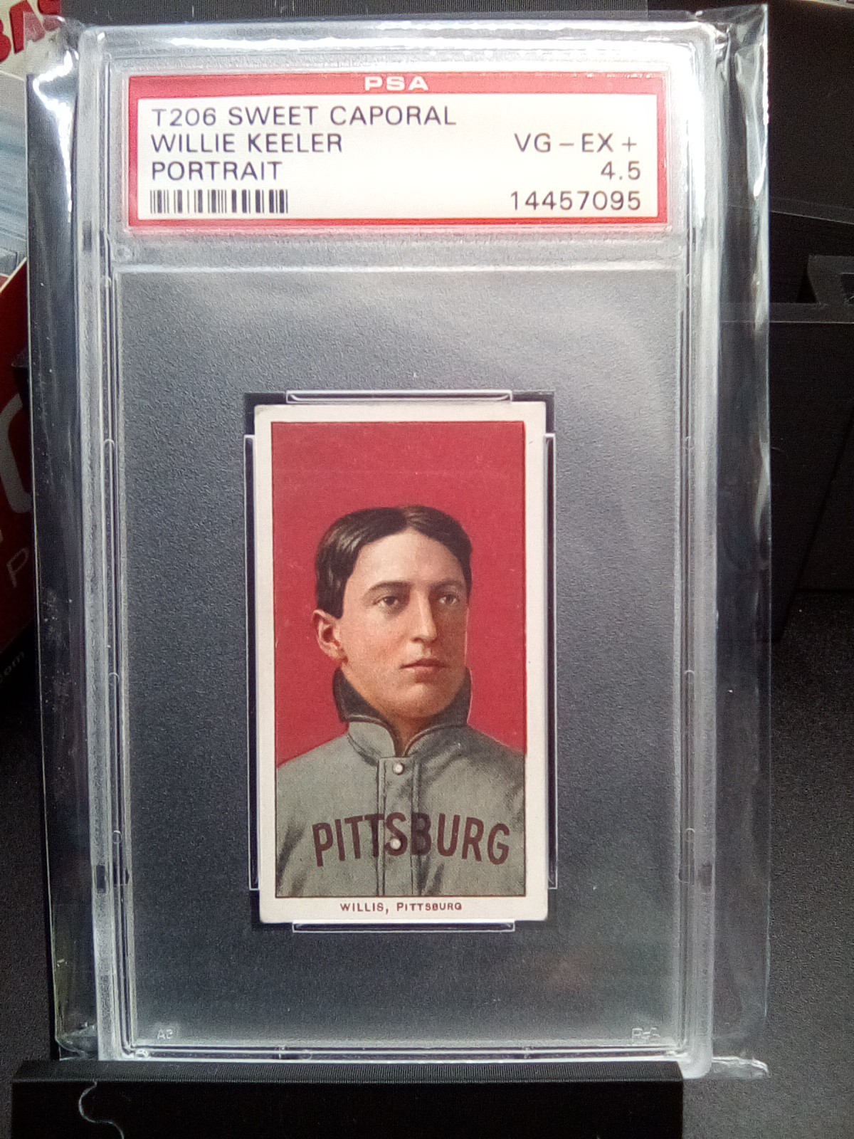 1909-11 T206 -Sweet Caporal 150 Willie Keeler Vic Willis Portrait PSA 4.5 VG-EX+