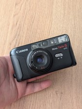 Canon Prima Twin S Date Point  Shoot Compact 35mm Film Camera Works