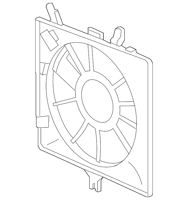 Carcasa del ventilador para Honda Fit 2009-2013 (N/P 38615-RB0-003)