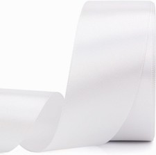 25 Yards 1-1/2 inches Wide Satin Ribbon Suitable for Wedding, Party and Gift Box