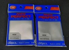 2x KMC Mini Perfect Fit / Size Sleeves - 200 Count - Yugioh Vanguard - 60x87mm