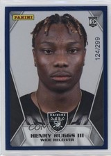 2020 NFL Sticker & Card Collection Blue /299 Henry Ruggs III #83 Rookie RC 1j86. rookie card picture