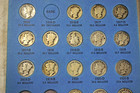 WHITMAN "MERCURY" HEAD DIME BOOK - FROM 1916 TO 1945 - 74 COINS — photo 2