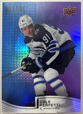 2021-22 Upper Deck Allure Rainbow Blue/Purple /199 - Cole Perfetti #R-5 (RC)