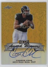 2016 Leaf Metal Draft Gold Prismatic 1/1 Connor Cook #AW-CC1 Auto 05or