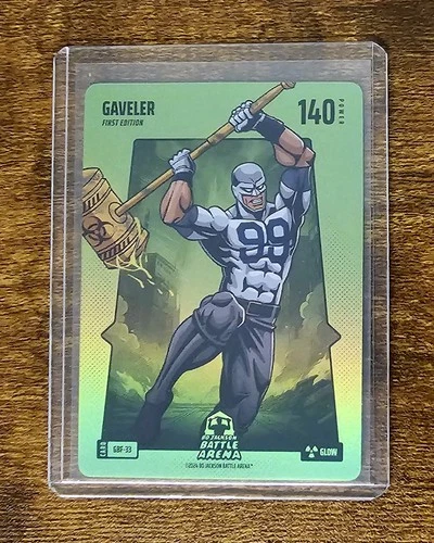 Bo Jackson Battle Arena - Alpha Ed.- Gaveler Green Glow Battlefoil SSP CASE HIT!