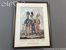 Original Hand Coloured Lithograph of a 15th 10th Hussars and 12th lancers Dated
