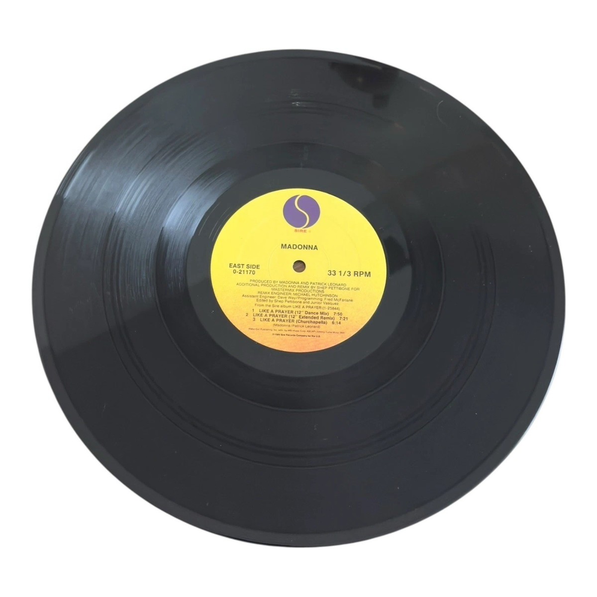 Madonna MLVC Like a Prayer LP Record 12 Inc. 6 Tracks Pop