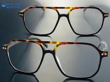 Mens Classic Vintage Retro Blue Light Blocking READING EYE GLASSES READERS 1.00