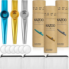 3 Kazoos Mental Kazoo for Adults Musical Instruments for Easter Basket