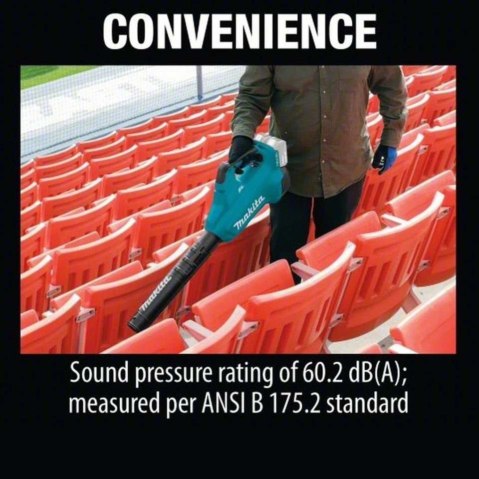 Soplador compacto inalámbrico sin escobillas Makita XBU02Z LXT 18V X2 (solo herramienta) nuevo Foto 4 de 4