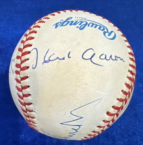 Hank Aaron Willie Stargell Killibrew Robinsonx2 Signed Baseball Free Shipping