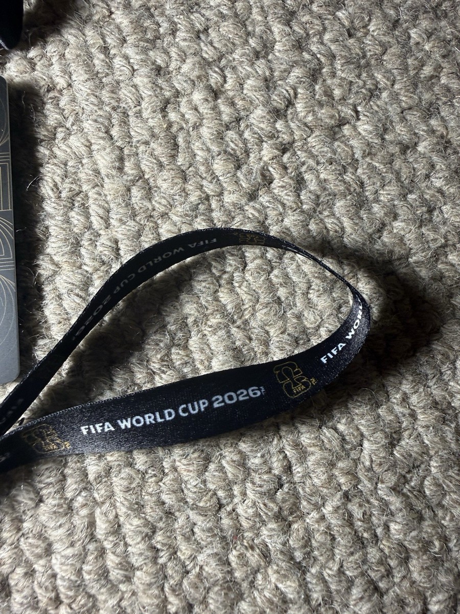FIFA World Cup 2026 Official Lanyard with Fan ID Badge – Black
