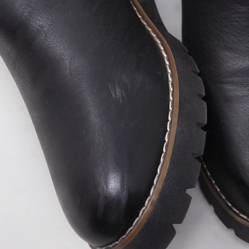 Botas de tornozelo Blondo Dagger impermeável couro preto fivela sola tamanho 9,5M - Imagem 3 de 4