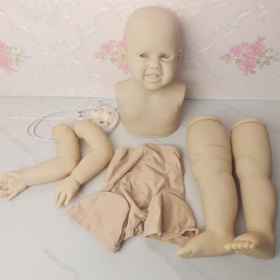 30'' Unfinished Reborn Doll DIY Kits Toddler Blank Mold with Cloth Body Part Gift
