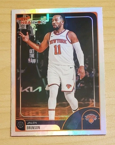 2026 Topps NBA Hoops Jalen Brunson #190 Rainbow Foil New York Knicks