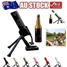 Novelty Mortar Beer Bottle Opener Push Down Tactical Cap Launcher Man Cave Gift