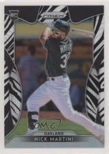 2019 Panini Prizm Tier III Zebra Prizm 95/99 Nick Martini #280 04a2