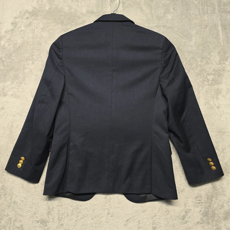 Blazer Lauren Ralph Lauren Niños 10R Azul Marino Dorado Cresta Botones Chaqueta Clásica Foto 2 de 4