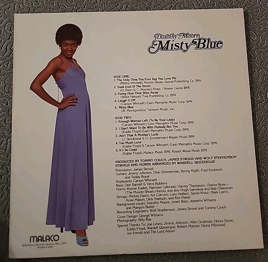 DOROTHY Moore 1976 Pressing Lp Of Misty Blue It's Graded A Strong VG ++ - Image 2 of 4