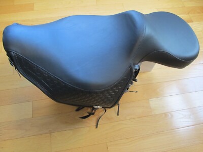 Harley Davidson Softail Heritage Springer Double Bucket Fringe Seat OEM 52416-99