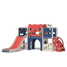 Toddler Climber Slide Playset OutdoorIndoor Freestanding Slide Playroom for Kids