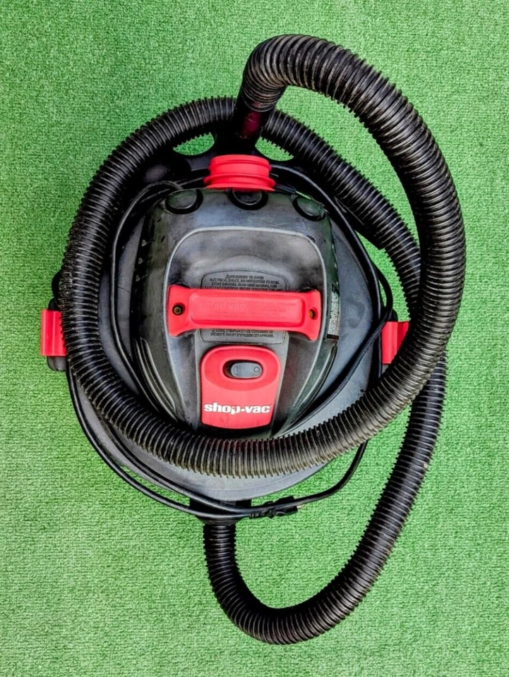 Shop-Vac 6 galones 3,0 HP pico seco húmedo resistente taller aspiradora + accesorios usado en excelente estado Foto 4 de 4