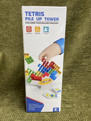 Tetris Pile Up Tower Challenge Your Balance Mastery Ages 3+ Balance Brain Game
