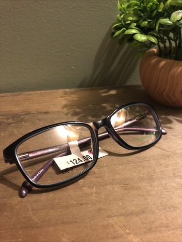 NEW LAURA ASHLEY LILY 2 DARK MAUVE BLACK PURPLE FRAMES 53-16-135 FLEX HINGE - Picture 3 of 10