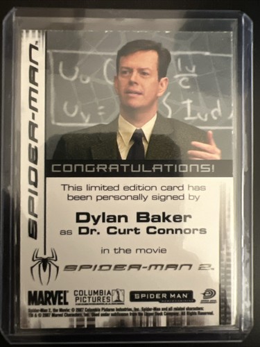 Dylan Baker as Dr. Curt Connors Spiderman 3 The Movie Autograph Card Auto - Picture 2 of 10