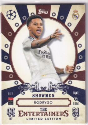 Topps Match Attax CL 24/25 ELE 8 Rodrygo Showmen The Entertainers