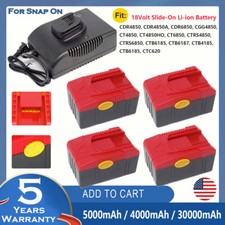 For Snap on 18V Battery 5Ah 4Ah CTB4187 CTB6187 CTB4185 CTB6185 CDR4850 Charger