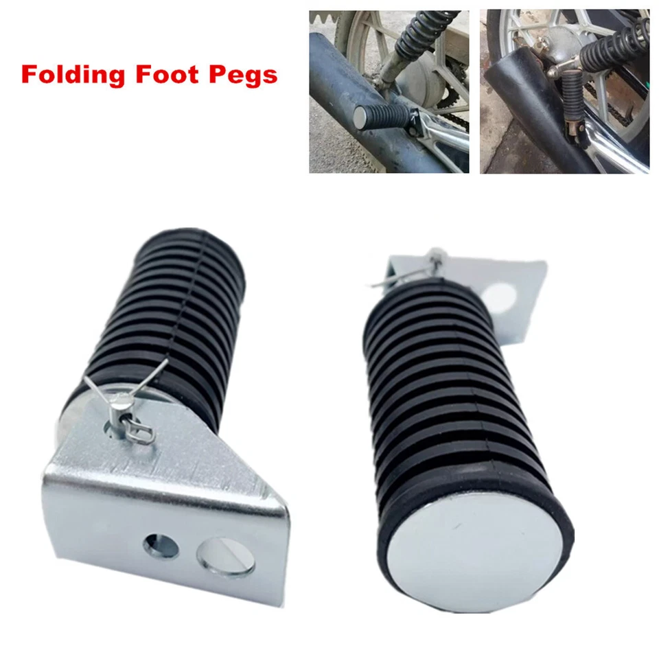 Estação de reparo de motocicleta pedal dobrável embalagem traseira pedal de passageiro - Imagem 2 de 4