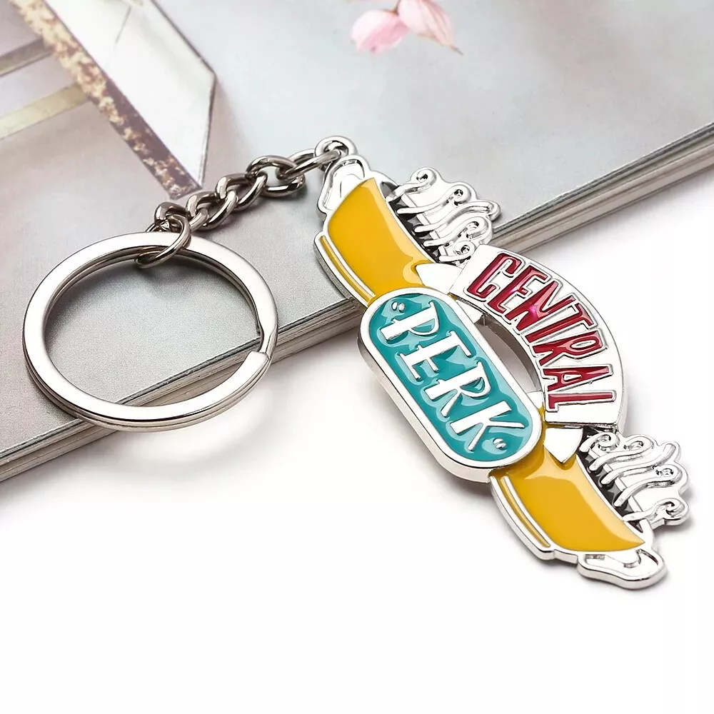 Friends Keyring TV Show CENTRAL PERK Keychain Two Sided Novelty