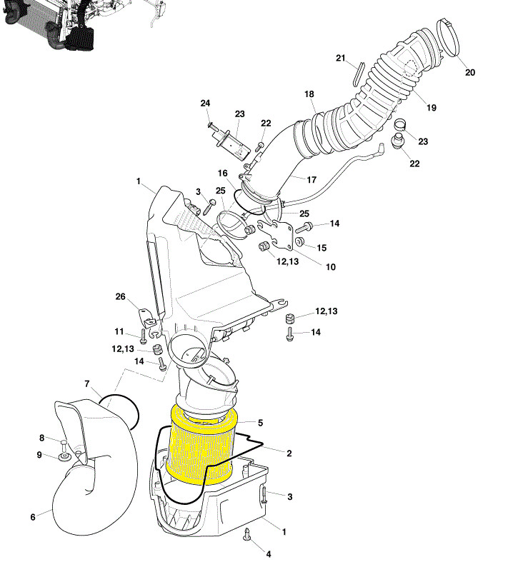 Aston Martin DBS 2014-2018 Air filter