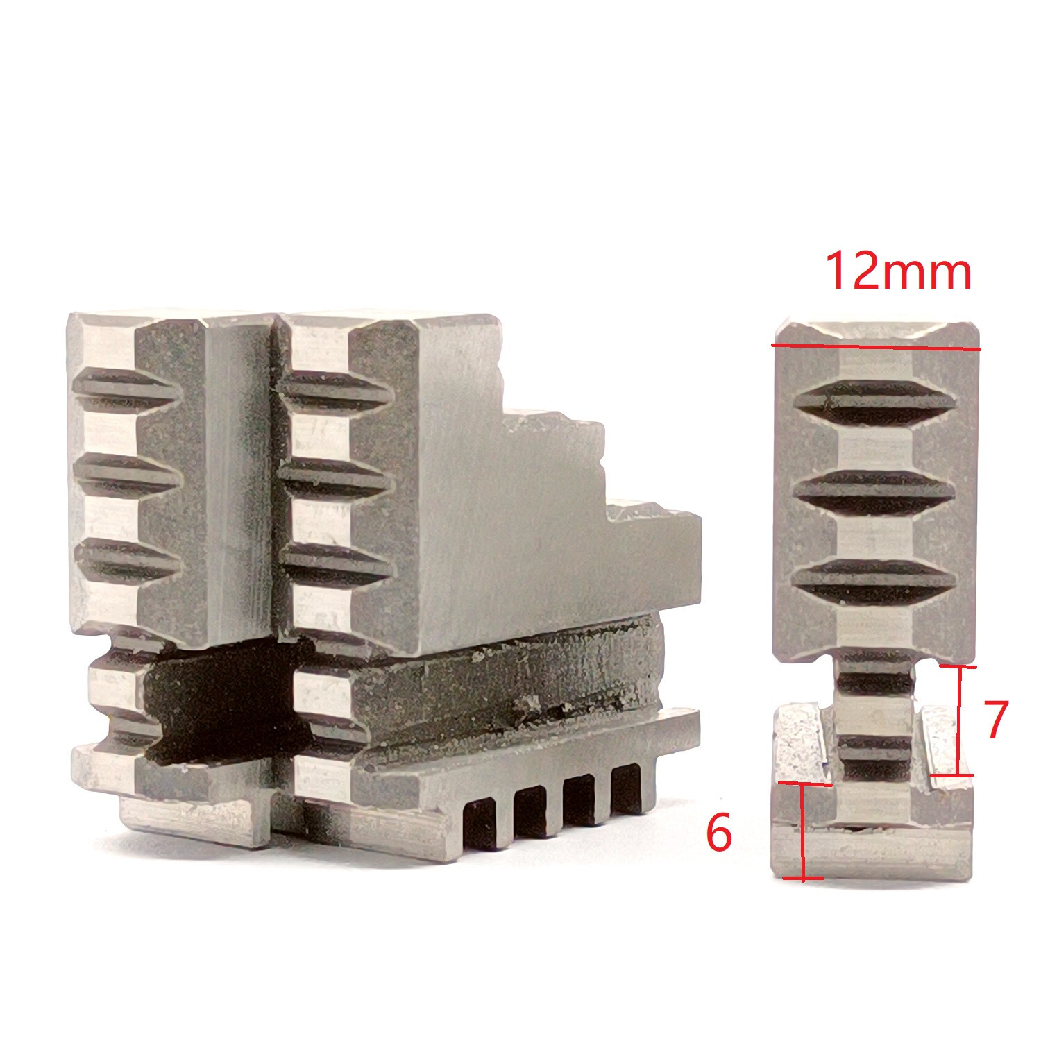 Inside Jaws 1 set Fit 3" 3 Jaw Lathe Chuck 80mm Harbor Freight 7x10