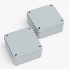 2 Pack IP56 Waterproof Junction Boxes 100x100x50mm Outdoor Cable Enclosure