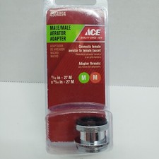 ACE Aerator Adapter Male/Male connects female aerator to Female faucet 4564894
